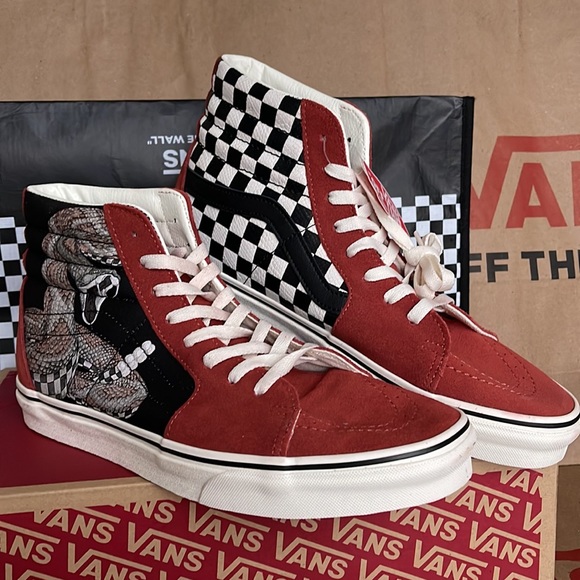 Vans Sk8-Hi Desert Snake/Chili Oil sneakers WMNS - Picture 6 of 16